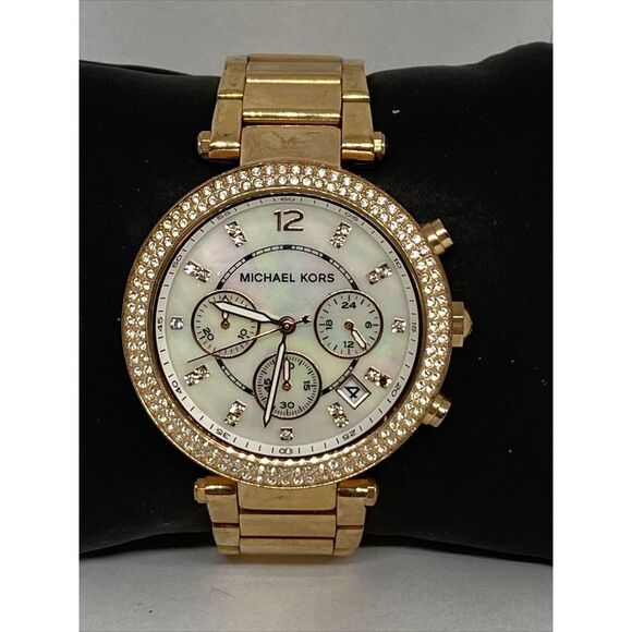 Michael Kors MK5491 Women's Gold Stainless Steel Analog Dial Geniune Watch GE435 - Picture 1 of 12